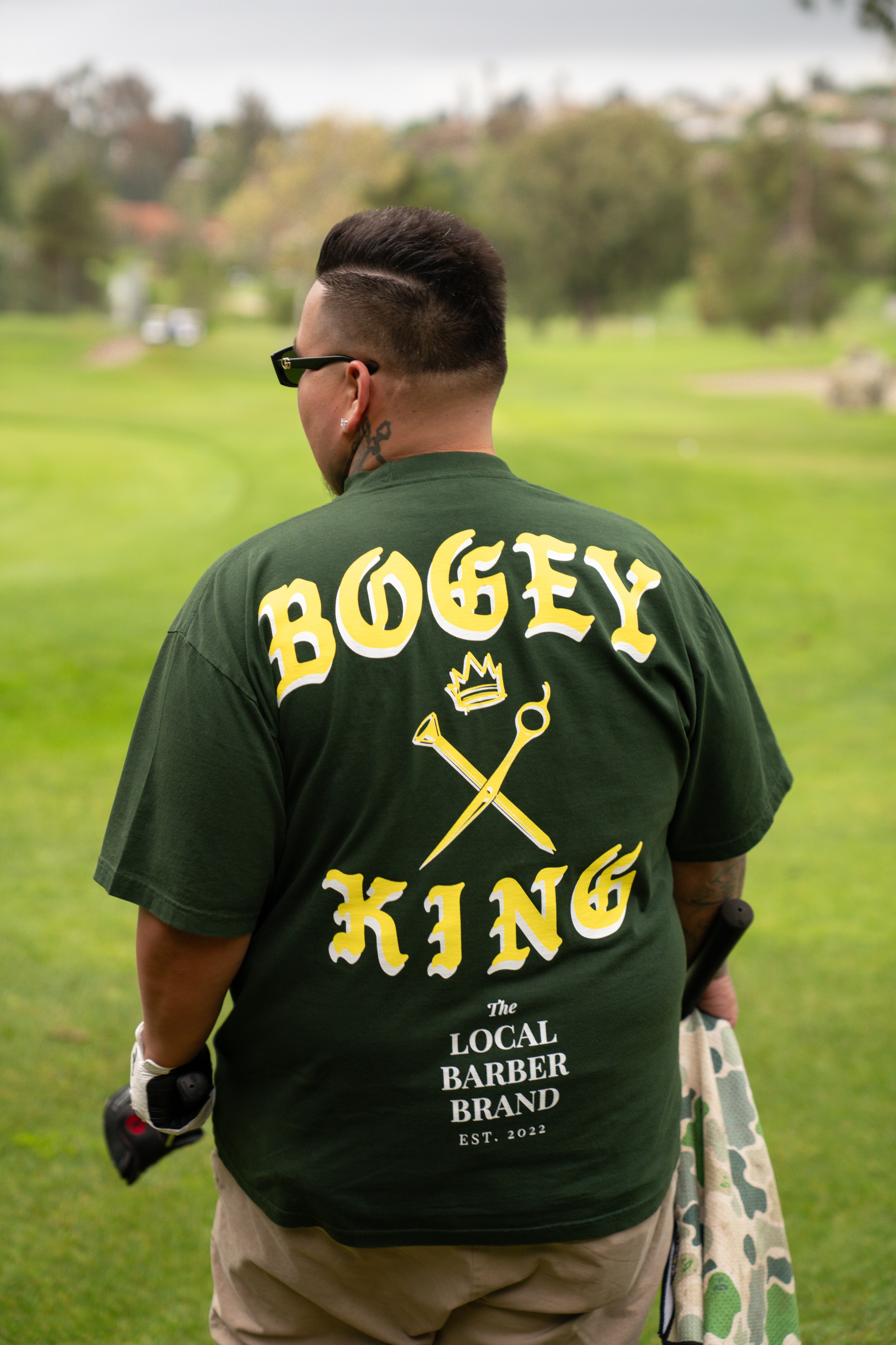 The Local Barber Brand BogeyKing Maestro Tee 3XLarge Moss